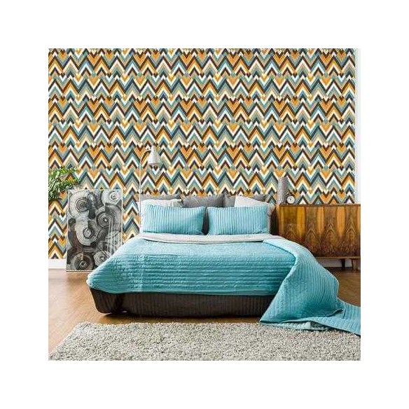 Papel de Parede Adesivo Chevron Colorido Jovem 171425192