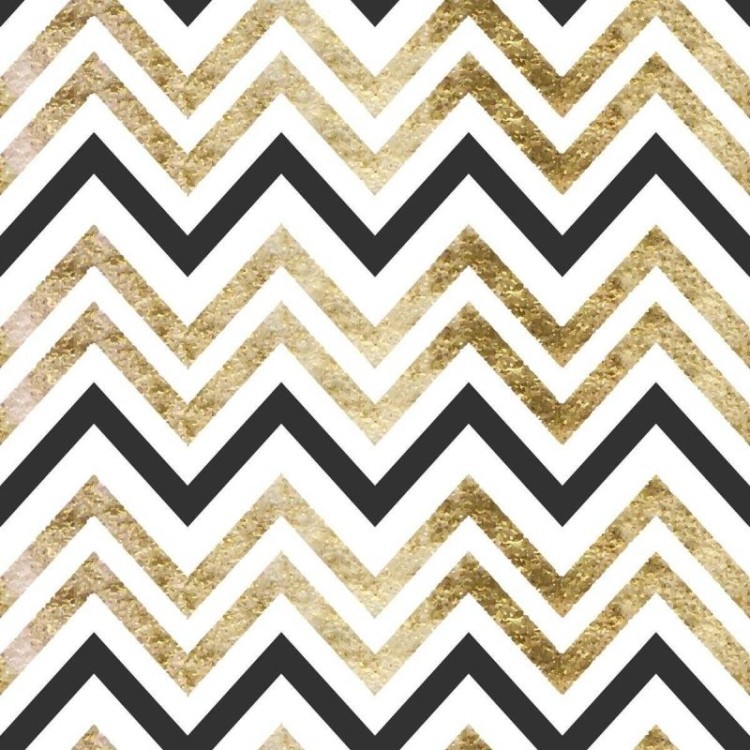 Papel de Parede Adesivo Chevron Dourado N04223