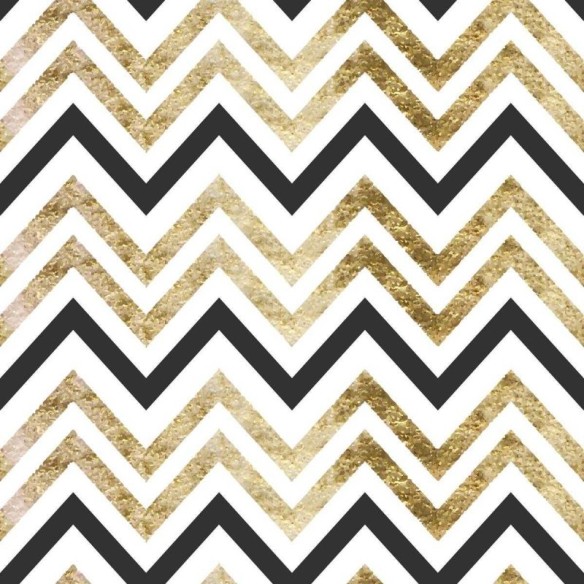 Papel de Parede Adesivo Chevron Dourado N04223