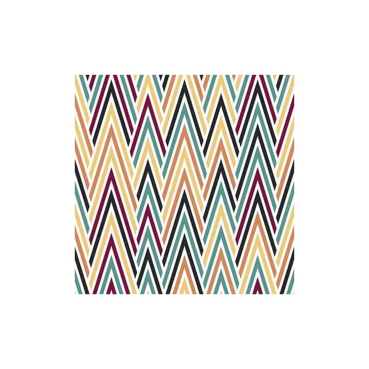 Papel de Parede Adesivo Chevron Jovem Colorido...