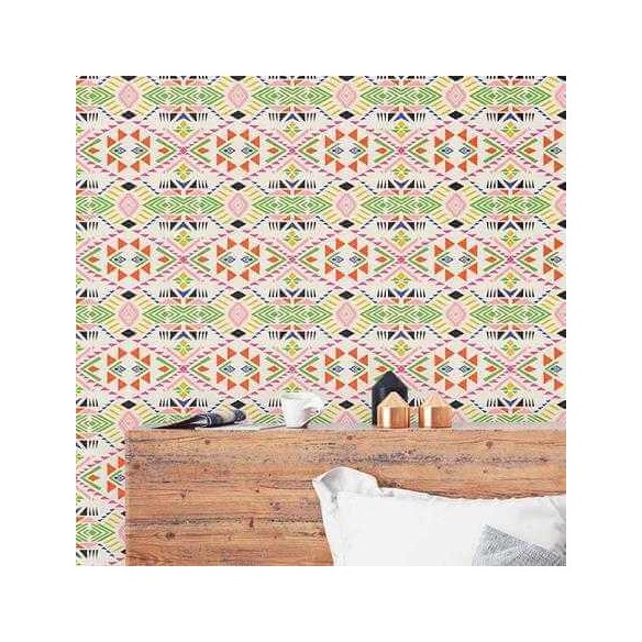 Papel de Parede Adesivo Chevron Jovem Colorido 567992290