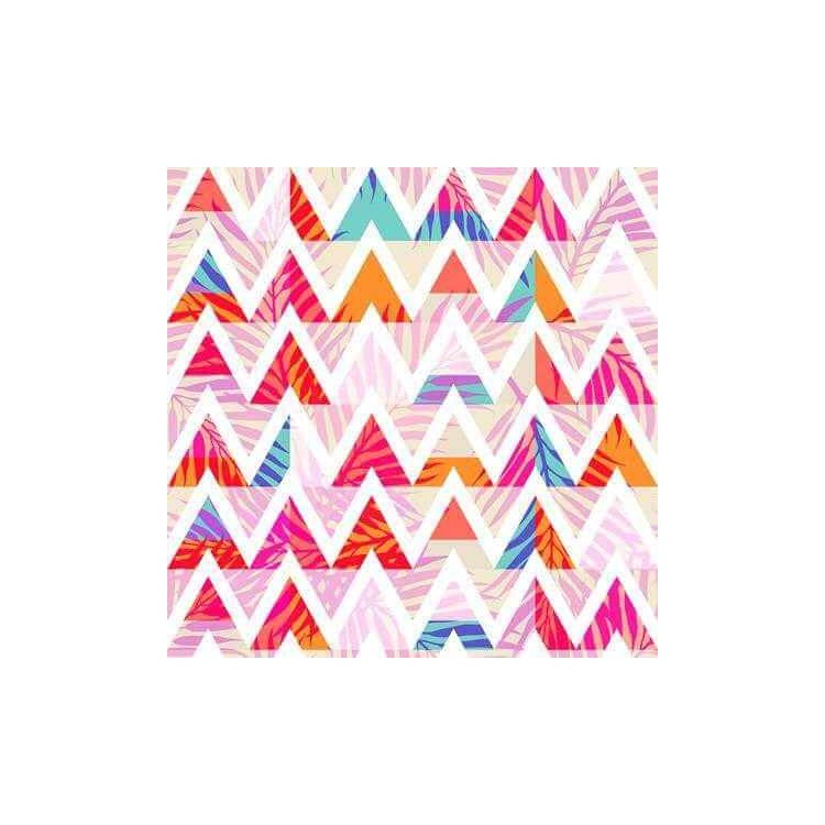 Papel de Parede Adesivo Chevron Jovem Colorido...