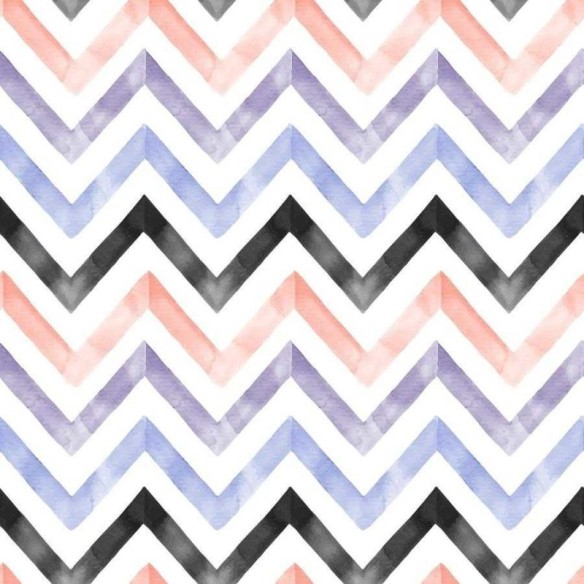 Papel de Parede Adesivo Chevron Lilás Rosa e Preto N06251