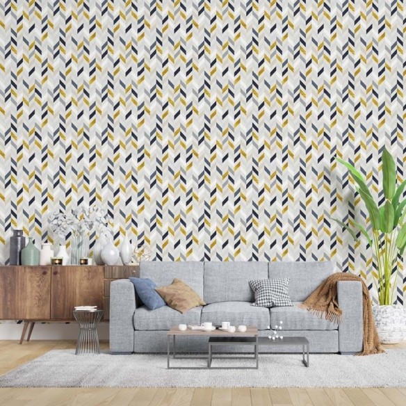 Papel de Parede Adesivo Chevron N011157