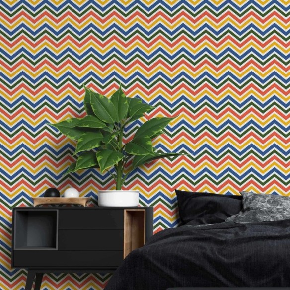 Papel de Parede Adesivo Chevron N115D