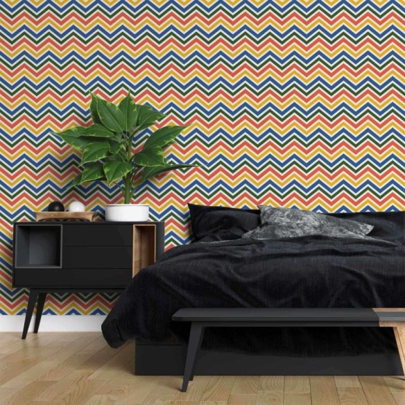 Papel de Parede Adesivo Chevron N115D