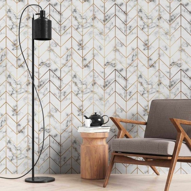 Papel de Parede Adesivo Chevron N275