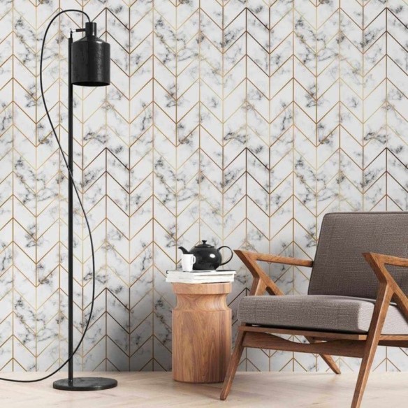 Papel de Parede Adesivo Chevron N275