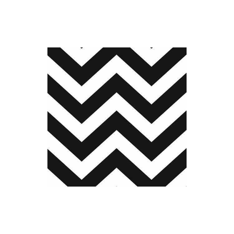 Papel de Parede Adesivo Chevron Preto e Branco...
