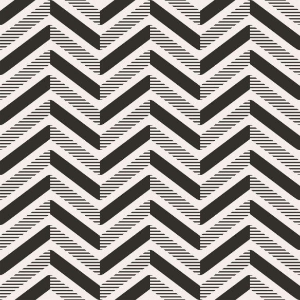 Papel de Parede Adesivo Chevron Preto E Branco N016002