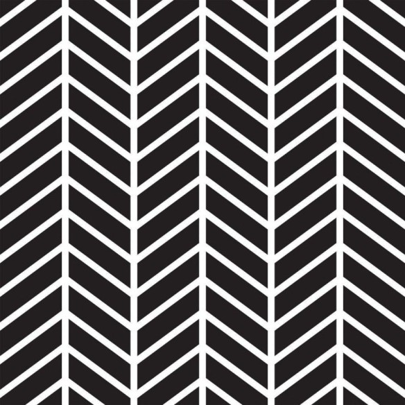Papel de Parede Adesivo Chevron Preto e Branco N018015