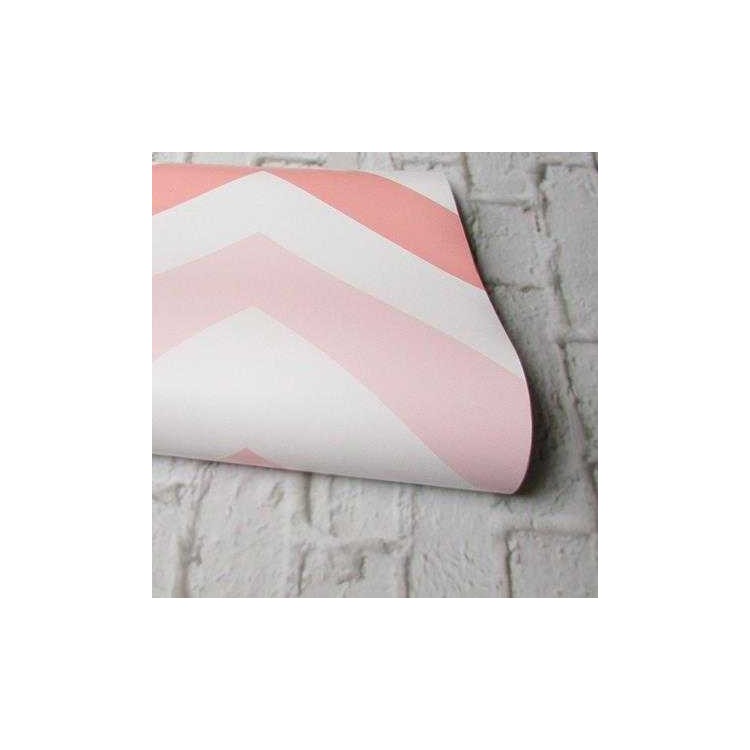 Papel de Parede Adesivo Chevron Rosa 34254