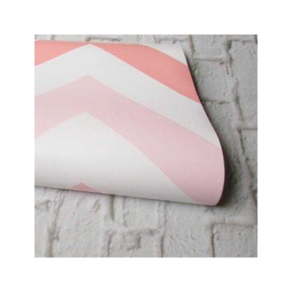 Papel de Parede Adesivo Chevron Rosa 34254