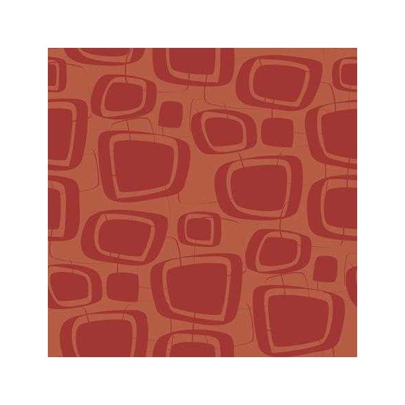 Papel de Parede Adesivo - Retrô Vermelho 3