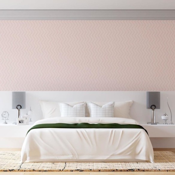 Papel de Parede Adesivo Chevron rosa N08147