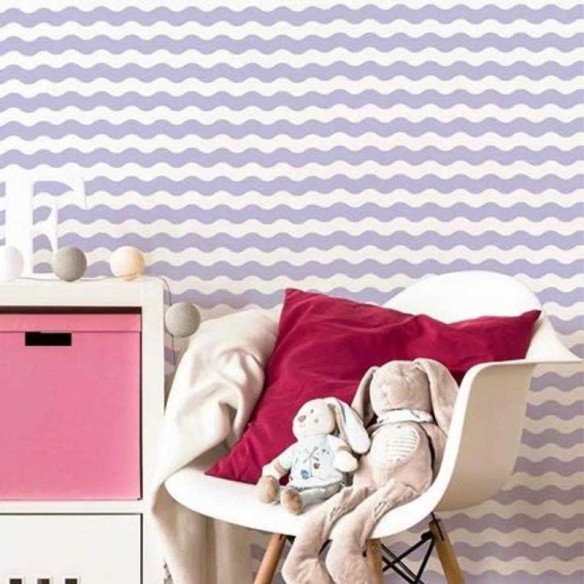 Papel de Parede Adesivo Chevron Roxo 2714338343