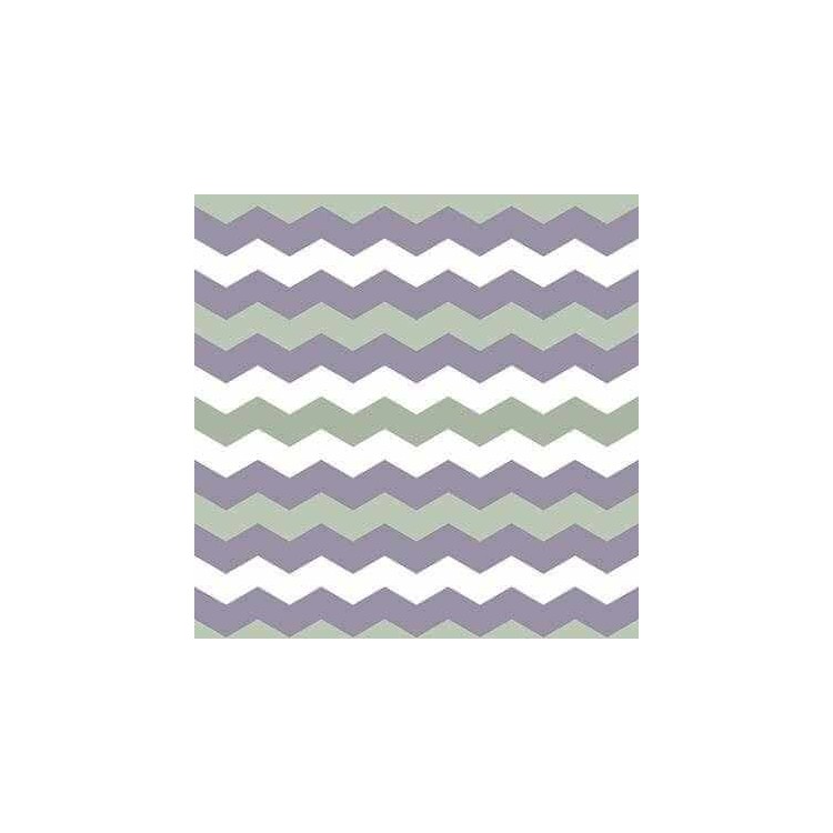 Papel de Parede Adesivo Chevron Roxo e Verde...