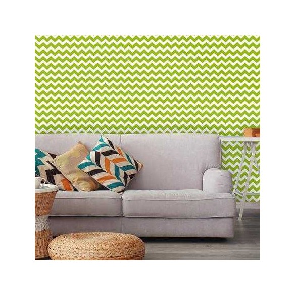 Papel de Parede Adesivo Chevron Verde 2548241054