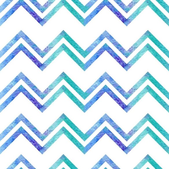 Papel de Parede Adesivo Chevron Verde e Azul N04121