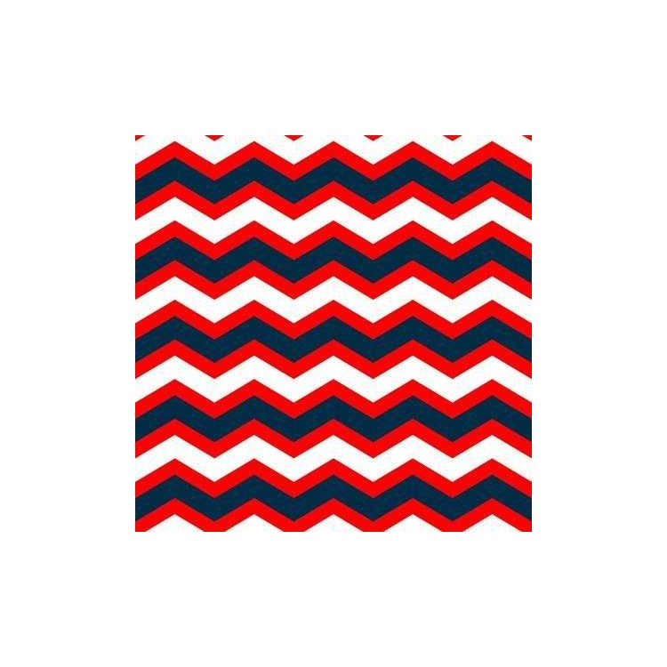 Papel de Parede Adesivo Chevron Vermelho e Azul...