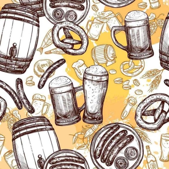 Papel de Parede Adesivo Choop Cerveja N03048