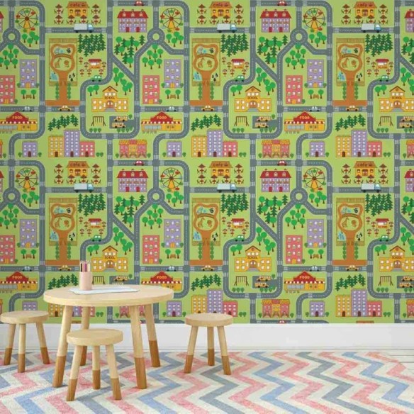 Papel de Parede Adesivo cidade 238412077