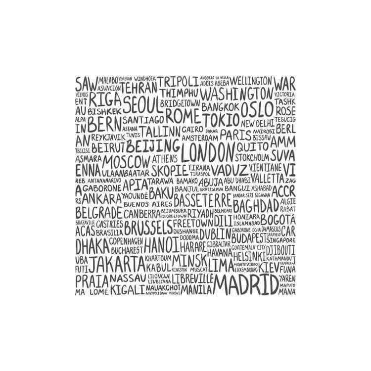 Papel de Parede Adesivo Cidade Capitais...