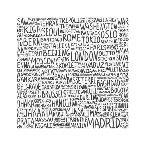 Papel de Parede Adesivo Cidade Capitais Mundiais 506179600