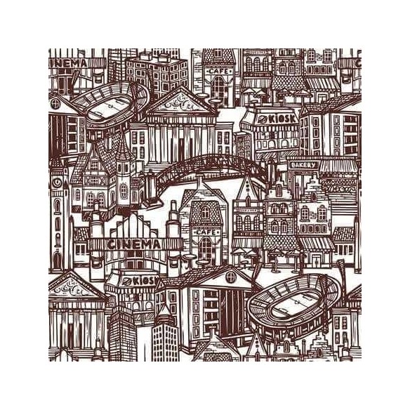 Papel de Parede Adesivo Cidade Esboço 224415913