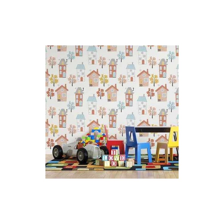 Papel de Parede Adesivo Cidade Infantil N277
