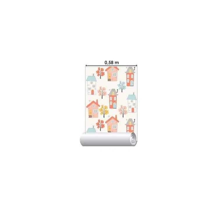 Papel de Parede Adesivo Cidade Infantil N277