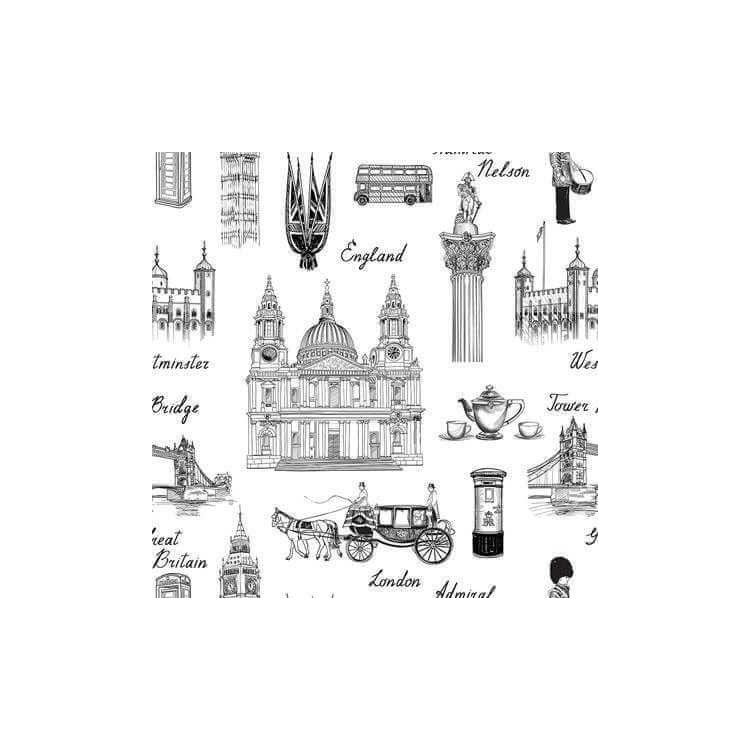 Papel de Parede Adesivo Cidade Inglaterra...