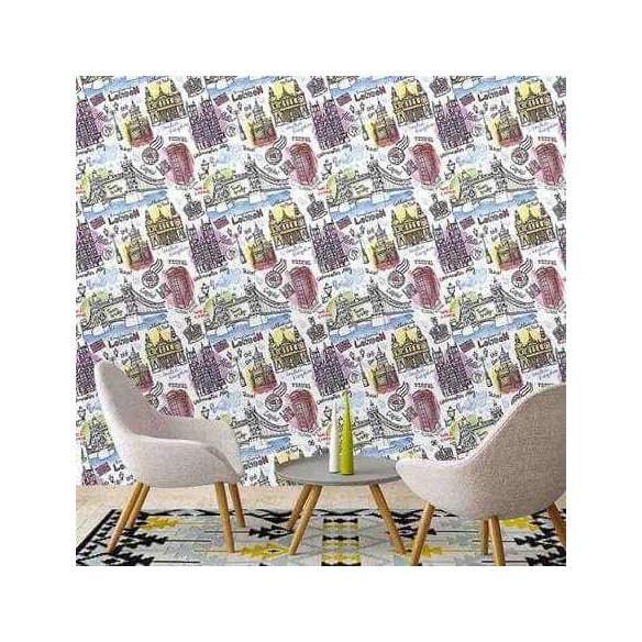 Papel de Parede Adesivo Cidade Londres Color 298305344