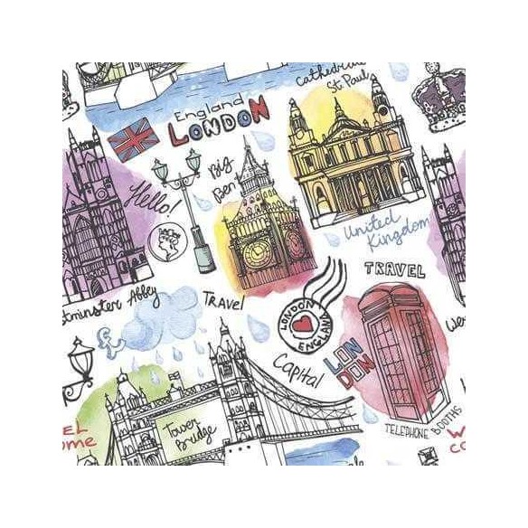 Papel de Parede Adesivo Cidade Londres Color 298305344