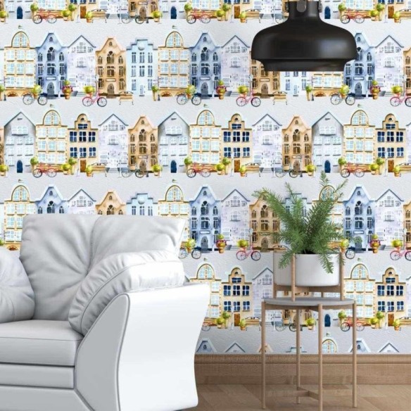 Papel de Parede Adesivo Cidade N24590