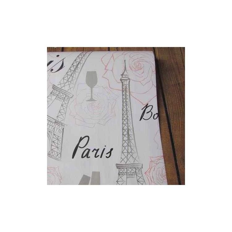 Papel de Parede Adesivo Cidade Paris Floral...