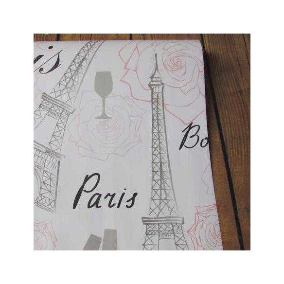 Papel de Parede Adesivo Cidade Paris Floral 533763223