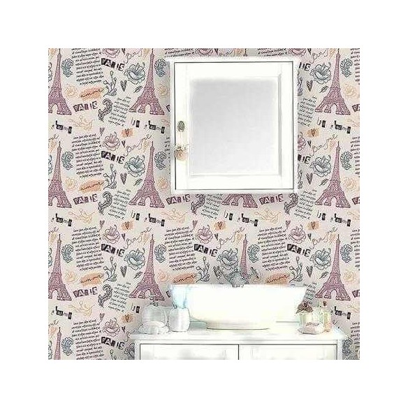Papel de Parede Adesivo Cidade Paris Vintage 324532505