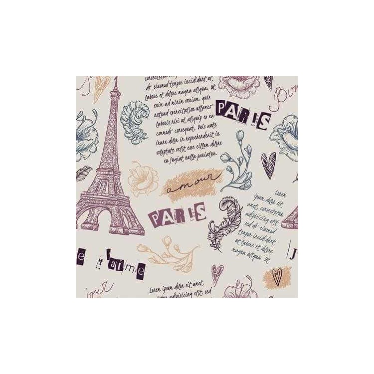 Papel de Parede Adesivo Cidade Paris Vintage...