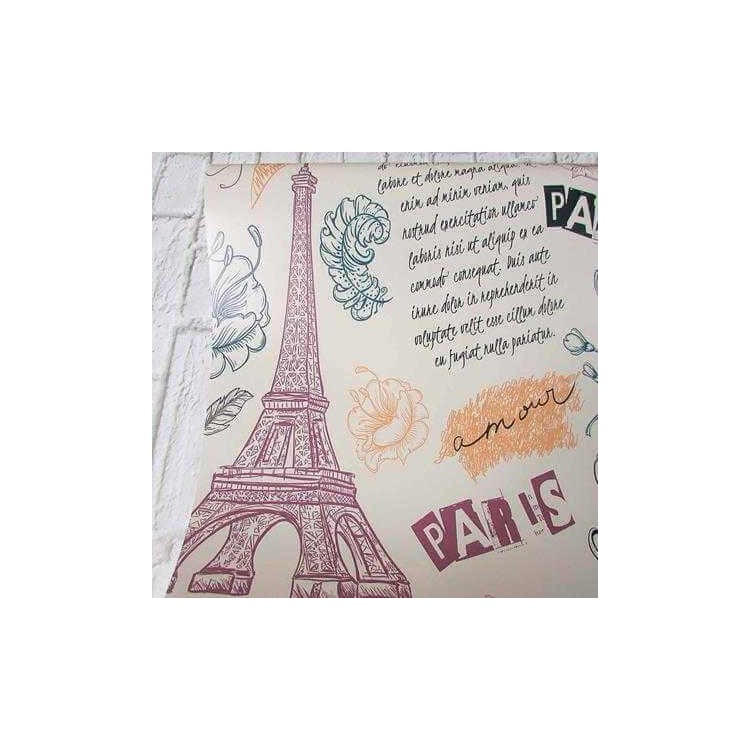 Papel de Parede Adesivo Cidade Paris Vintage...