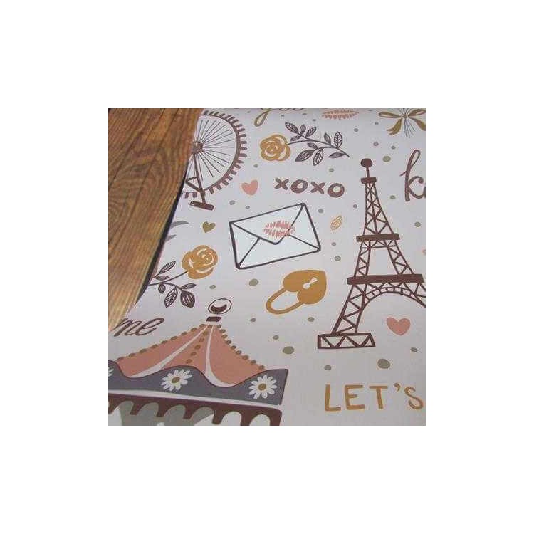 Papel de Parede Adesivo Cidade Paris Xoxo...