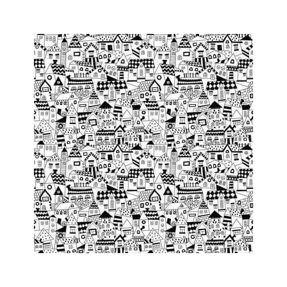 Papel de Parede Adesivo Cidade Preto e Branco 384971365
