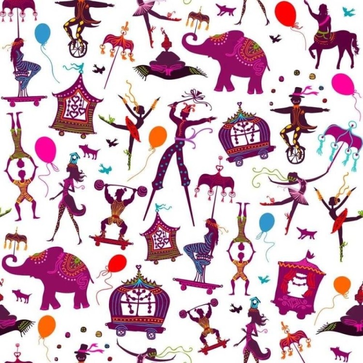 Papel de Parede Adesivo Circo 89595916