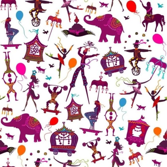 Papel de Parede Adesivo Circo 89595916