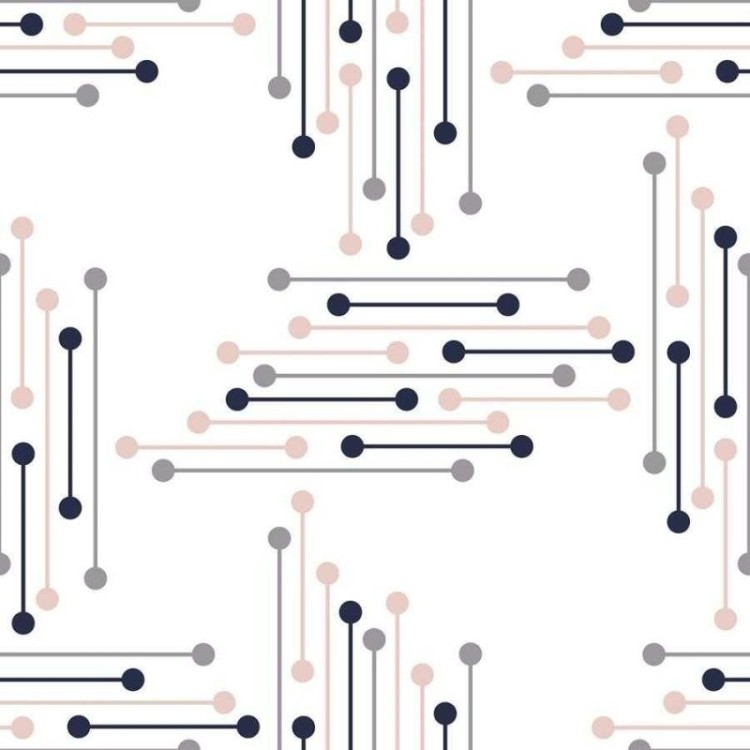 Papel de Parede Adesivo Circuitos Minimalistas...