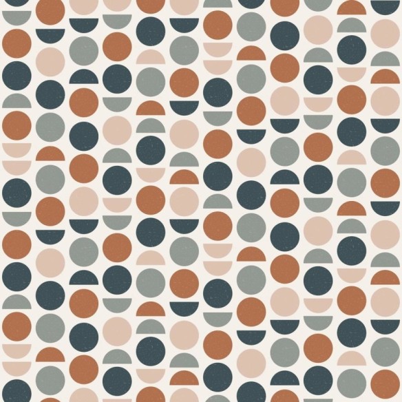 Papel de Parede Adesivo Círculos Geométricos N09001