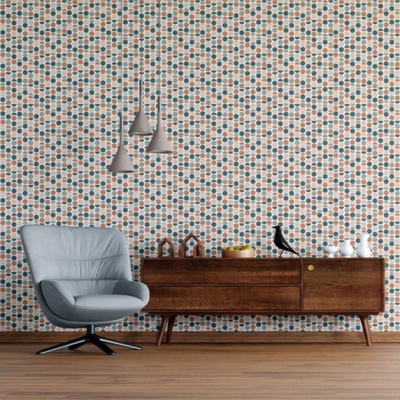 Papel de Parede Adesivo Círculos Geométricos N09001