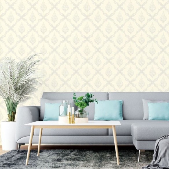 Papel de Parede Adesivo Clássico Arabescos N015122