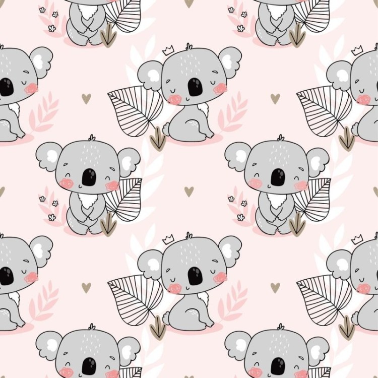 Papel de Parede Adesivo Coala Infantil N09074