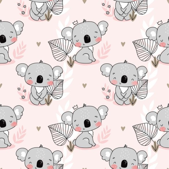 Papel de Parede Adesivo Coala Infantil N09074